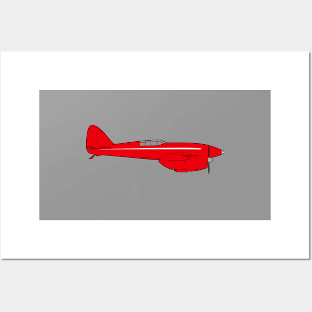 de Havilland DH.88 Comet - Grosvenor House - Classic Air Race Airplane Wall Art by Vidision Avgeek